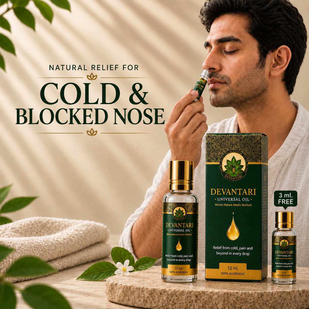 Cold & Blocked Nose Relief Universal Oil