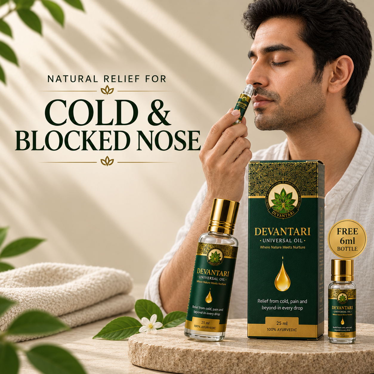 Cold & Blocked Nose Relief Universal Oil