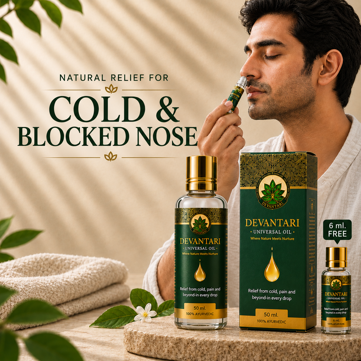 Cold & Blocked Nose Relief Universal Oil